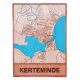 3D Bykort i træ Kerteminde,Træ bykort plakat 30*40 RZ-311