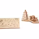 3D-Neujahrskarten-Konstrukteur aus Holz RZ-240