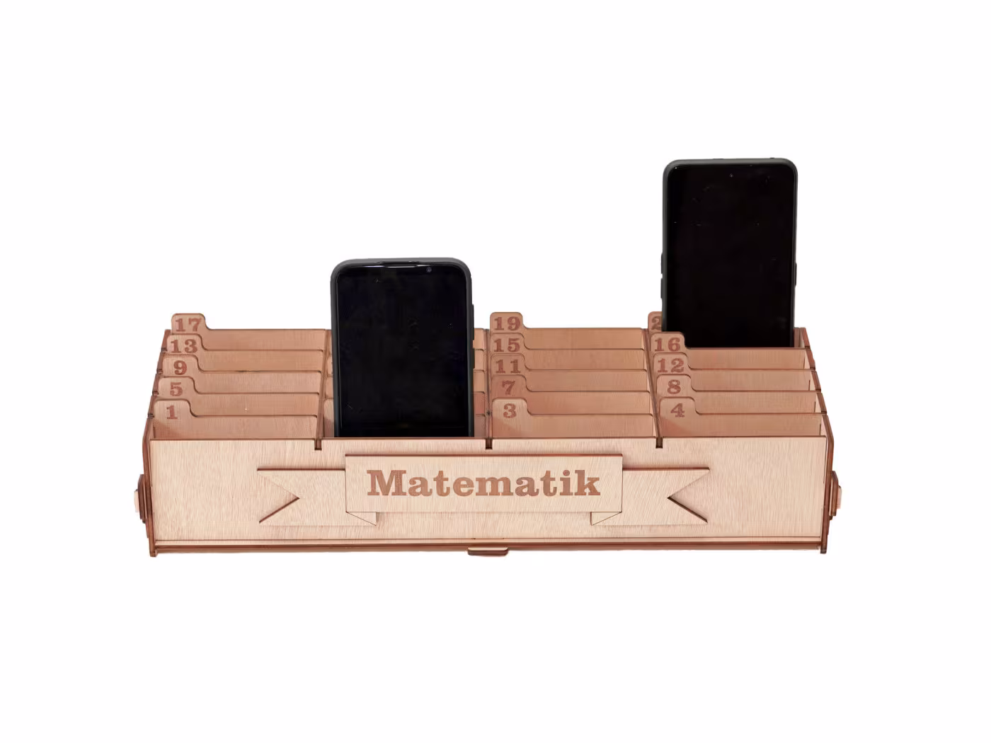 En opbevaringsboks til telefonstyring med 20 rum RZ-319