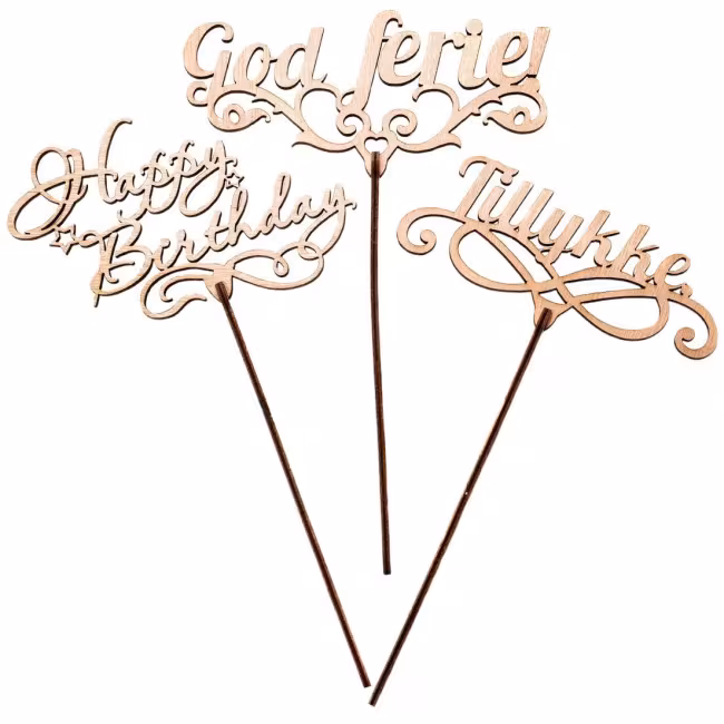 Caketopper, Kagetopper, Topper Tillykke RZ-159