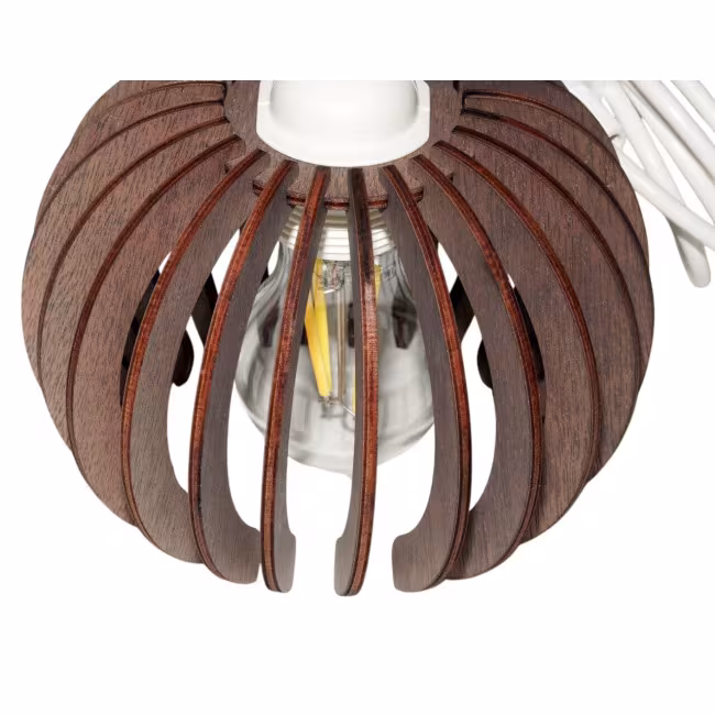 Loftslampe, Træ lysekrone, Trælampe, Lampe RZ-392