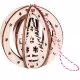 Christmas ball, Christmas hanging, Christmas tree decorations made of wood RZ-398