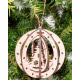 Christmas ball, Christmas hanging, Christmas tree decorations made of wood RZ-398
