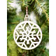Weihnachtskugel, Weihnachtsbehang, Christbaumschmuck aus Holz I RZ-413