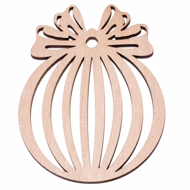 Weihnachtskugel, Weihnachtsanhänger, Christbaumschmuck aus Holz R RZ-405