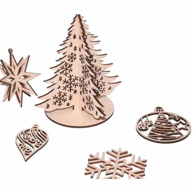 Christmas tree made of wood., Christmas decorations RZ-387