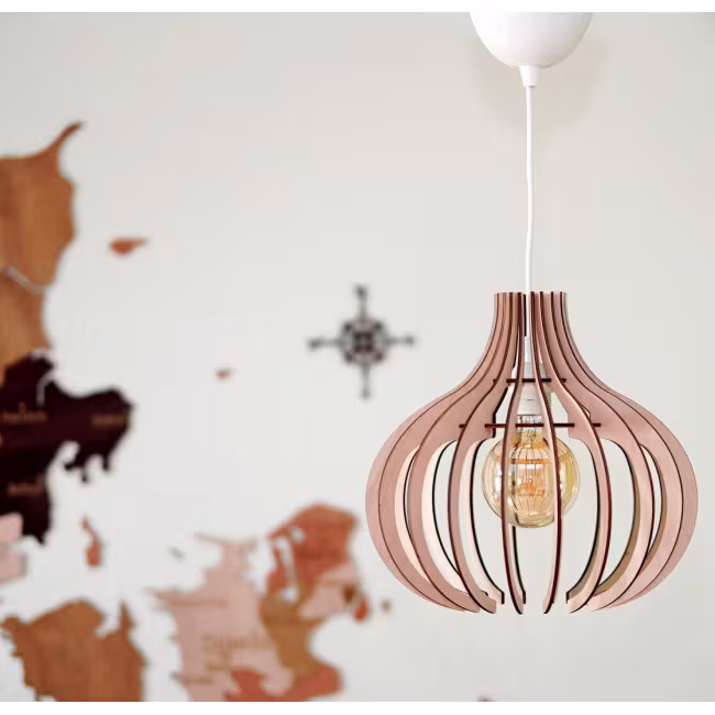 Loftslampe, Træ lysekrone RZ-318