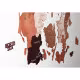 Danmarkskort af træ 100*85, 4 farver RZ-308