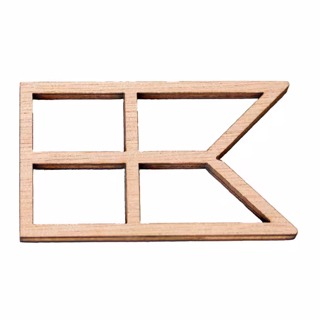 Denmark's flag in wood, 5 pcs RZ-264