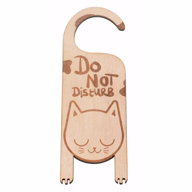 Door plate, Door hangers, Wooden door hangers Cat RZ-198