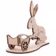 Osterhase, Holzfigur des Osterhasen, Holzdekoration, Holzkunst RZ-126