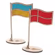 Ukraines flag lavet af træ RZ-339