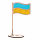 Ukraines flag lavet af træ RZ-339