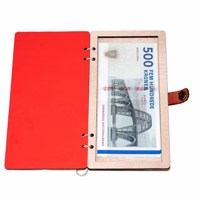 Geschenkbox für Geld, Geldkarte aus Holz RZ-301