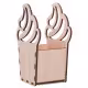Gift Flower basket, Gift basket without contents, Wooden flower basket Cake RZ-130