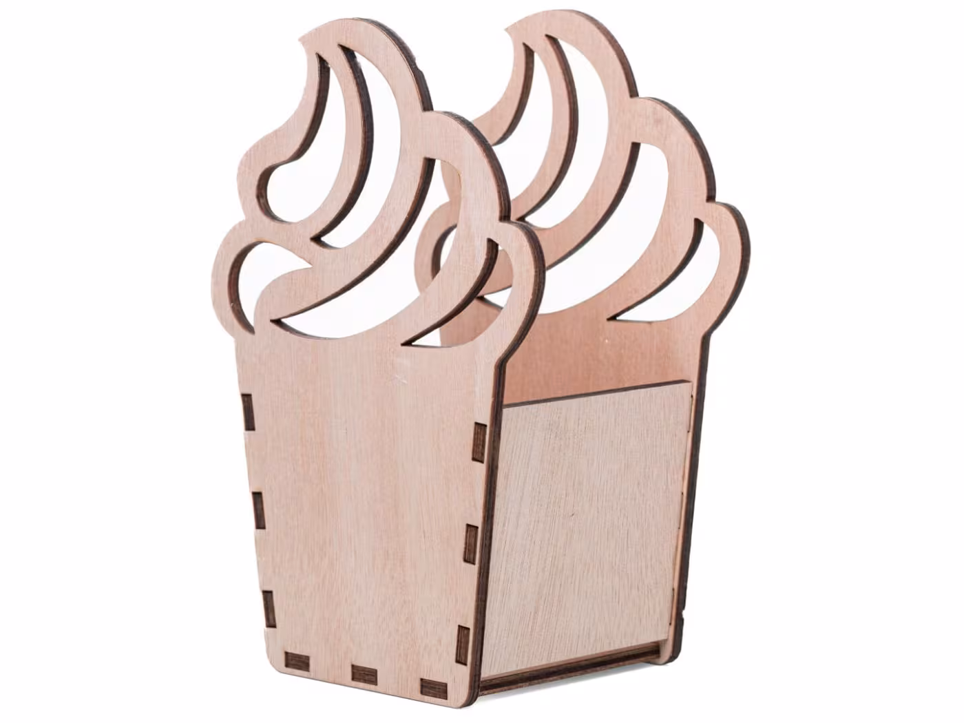 Gift Flower basket, Gift basket without contents, Wooden flower basket Kage RZ-130