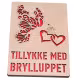 Lykønskningskort, bryllupskort RZ-341