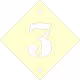 House number 20*20, Sign with house number black or white acrylic RZ-210