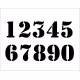 House number 20*20, Sign with house number black or white acrylic RZ-210