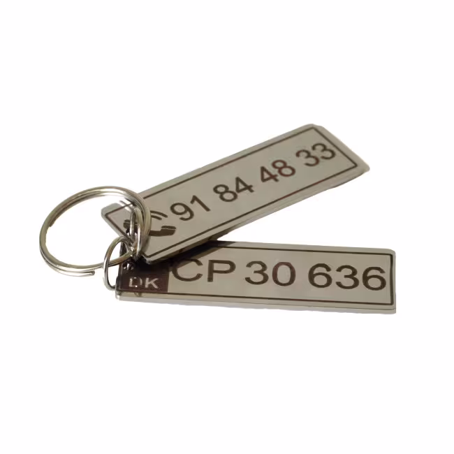 Key ring with engraving, stainless steel, engraved key ring 6*2 RZ-208