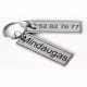 Key ring with engraving, stainless steel, engraved key ring 6*2 RZ-208