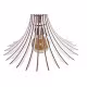 Pendel, burlampe lavet af træ, Trælampe Baidur RZ-395