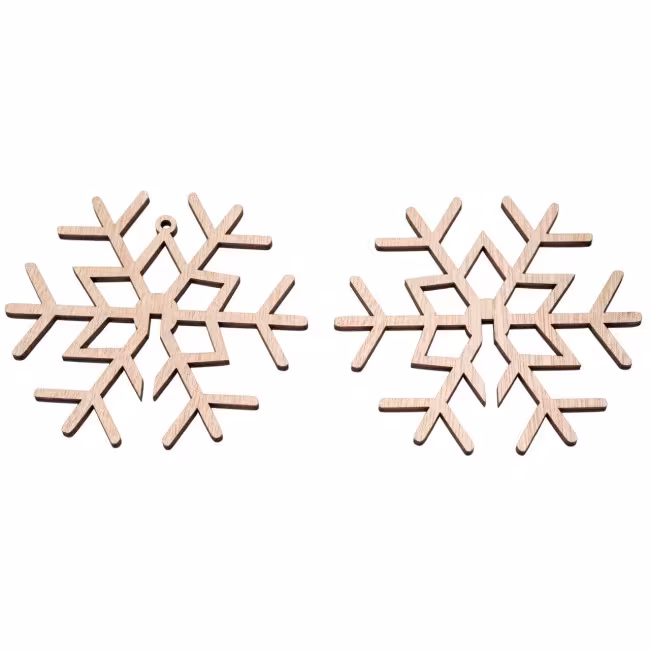 Snowflake 3D, Christmas decoration made of wood RZ-386