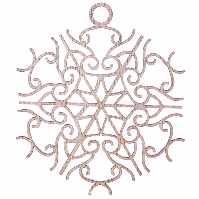 Snowflake Christmas decorations, wooden Christmas decoration RZ-164