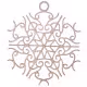 Snowflake Christmas decorations, wooden Christmas decoration RZ-164