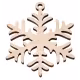 Snowflakes, Christmas decorations made of wood B RZ-378