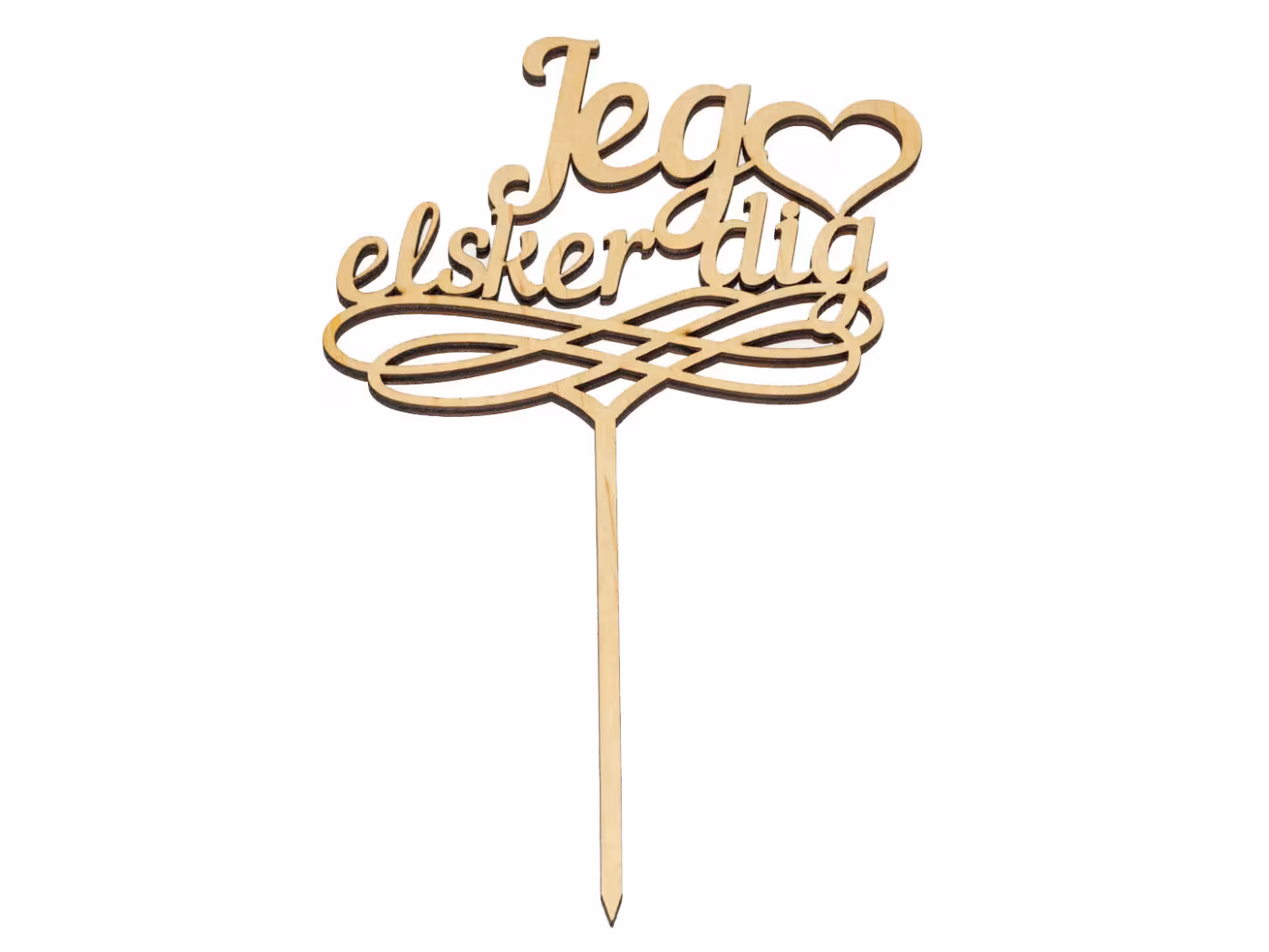 Topper Jeg elsker dig, Caketopper, Kagetopper RZ-225