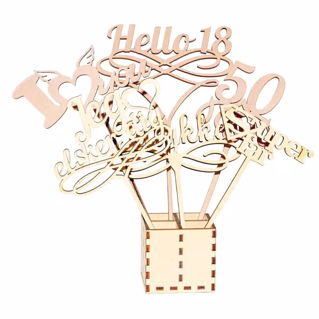 Toppers Jeg elsker dig, Cake toppers, Cake toppers RZ-225