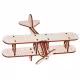 Træfly model - kreative hjemme borddekorationer, kreative håndværk, retro-stil træfly 18*20*8 cm RZ-423