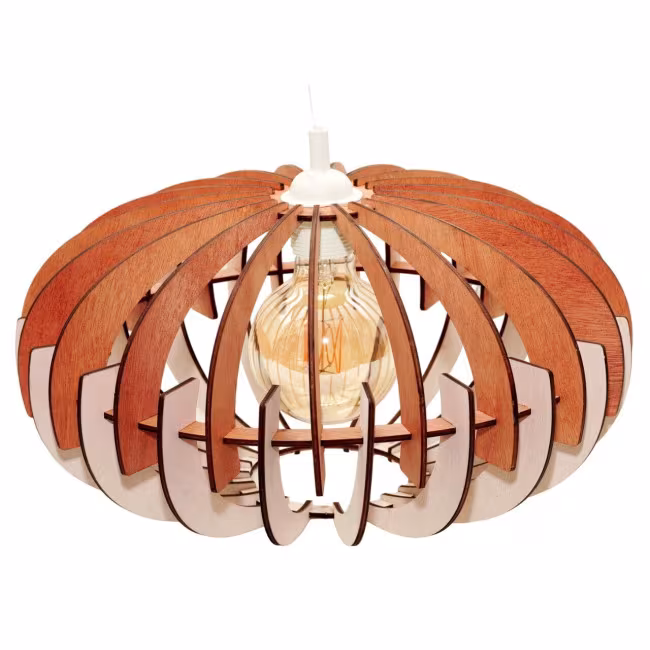 Kronleuchter aus Holz, Deckenlampe, Deckenlampenschirm RZ-337