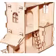 Wooden dollhouse 3 floors, 70*52*20 RZ-251