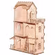 Wooden dollhouse 3 floors, 70*52*20 RZ-251