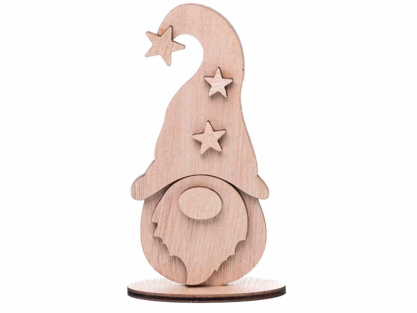Træfigur af en nisse, Træ dekoration, Trækunst RZ-127