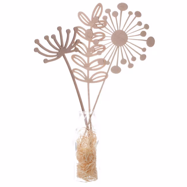 Holzblumen, Blume aus Holz RZ-137