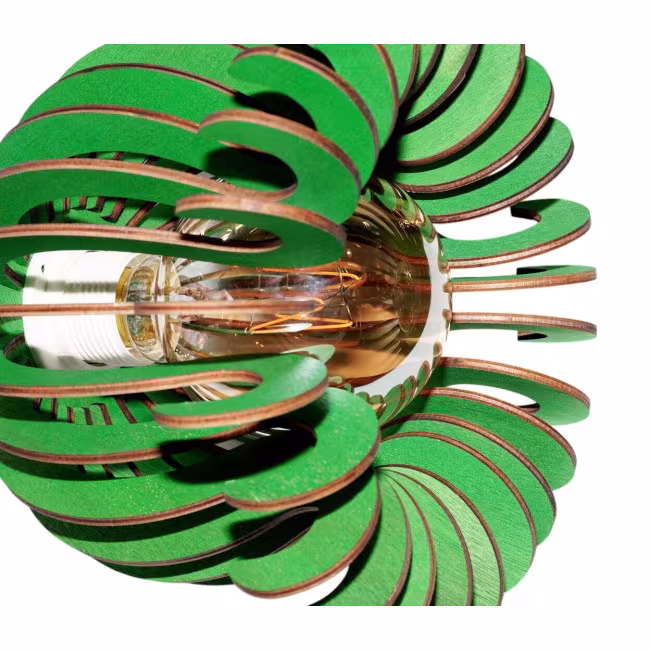 Trælampe, Lampe, Loftslampe, Træ lysekrone RZ-393