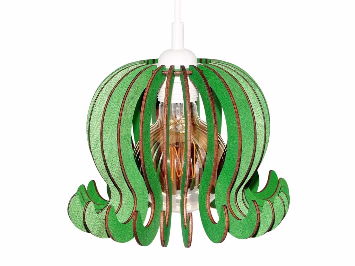 Trælampe, Lampe, Loftslampe, Træ lysekrone RZ-393