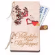 Wooden money card Congratulations on the wedding, Greeting card RZ-303