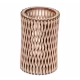 Wooden pen holder – Round with carved patterns