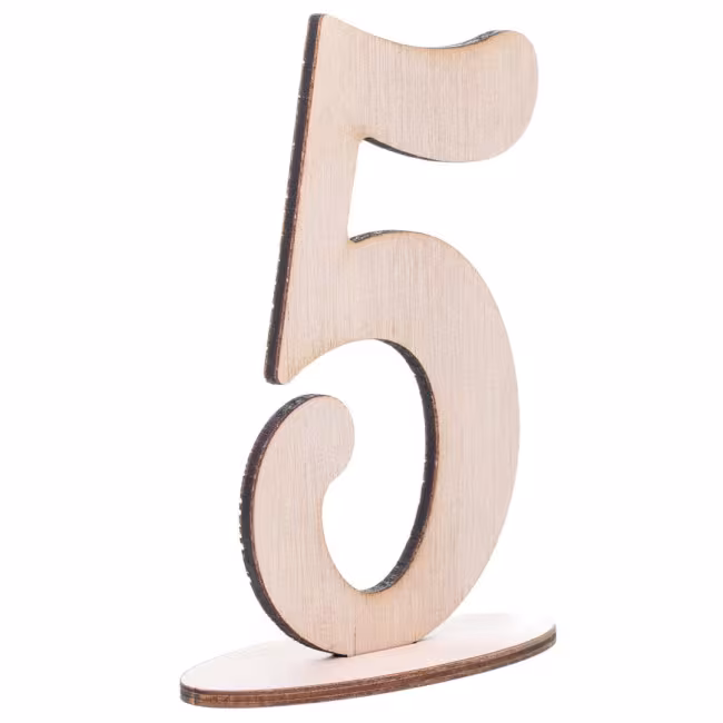 Tischnummern aus Holz, Tischnummern für Hochzeiten, Tischnummern bis zur Party RZ-120