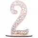 Wooden table numbers, Wedding table numbers, Carved table numbers RZ-119