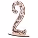 Wooden table numbers, Wedding table numbers, Carved table numbers RZ-119