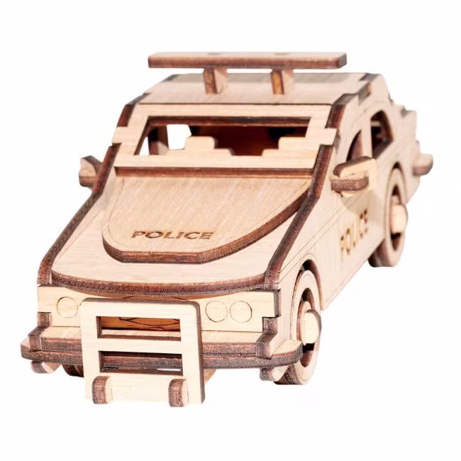 Holzspielzeug – Polizei-Streifenwagen 20*9*8 cm RZ-438