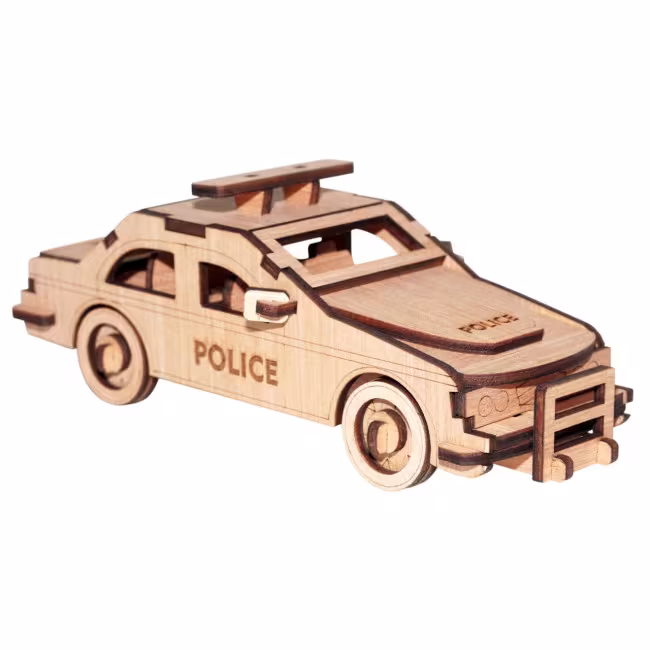 Holzspielzeug – Polizei-Streifenwagen 20*9*8 cm RZ-438