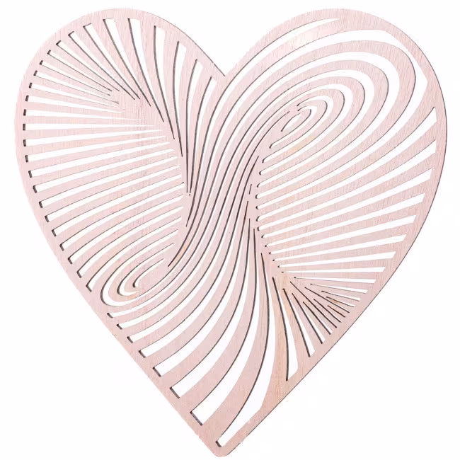 Wooden wall decoration, Wooden art, wooden decorations for the wall, wooden decorations heart RZ-131