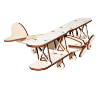 Træfly model - kreative hjemme borddekorationer, kreative håndværk, retro-stil træfly 18*20*8 cm