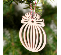 Christmas ball, Christmas pendant, Christmas tree decorations made of wood R